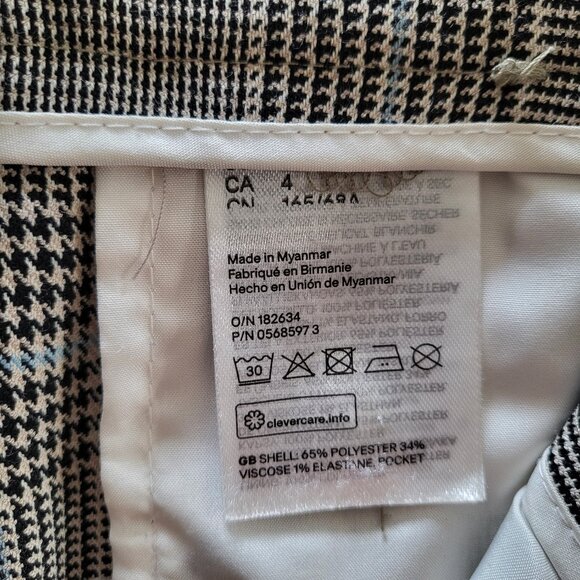 H&M Plaid Dress Pants Size 4 - Picture 12 of 12